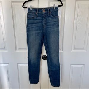 Madewell curvy skinny high rise jeans